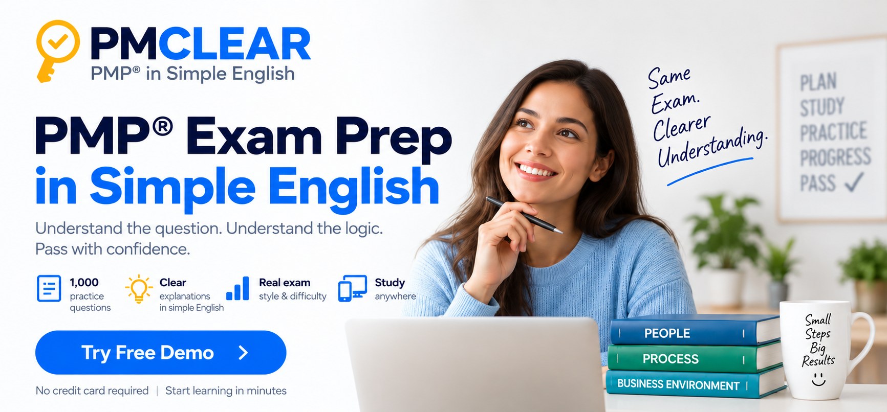 PMCLEAR: PMP exam prep in simple English